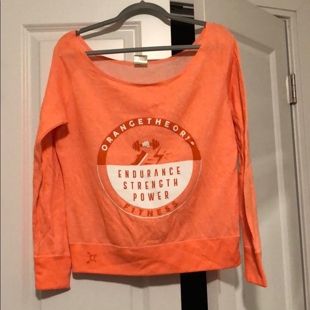 Orangetheory off the shoulder sweatshirt